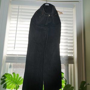 Zara Wide Leg Black Jeans